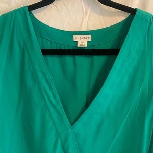 Green blouse. Size 10 j crew